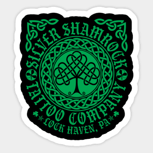 2k24 Silver Shamrock Tattoo Company St. Paddy's Style 03 Green Sticker